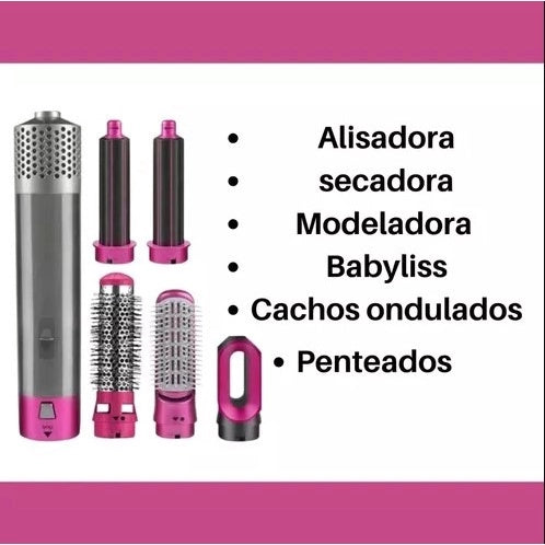 Escova Resistente Feminina Modeladora Multifuncional 5 em 1
