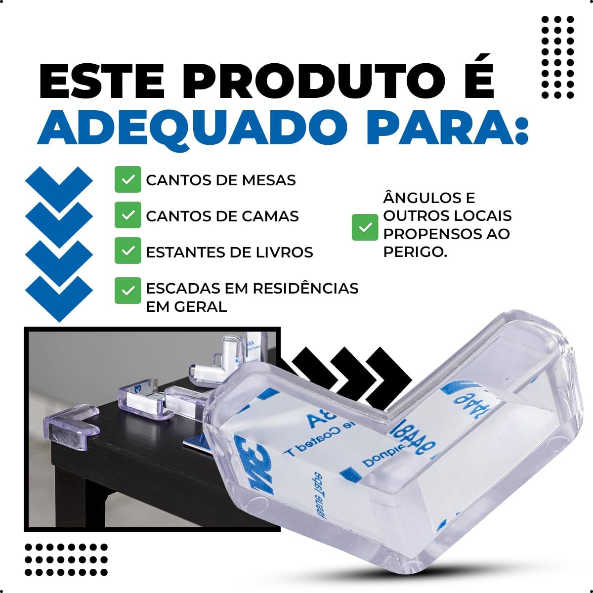 Protetor Moderno De Quina Em Silicone Proteção Para Crianças