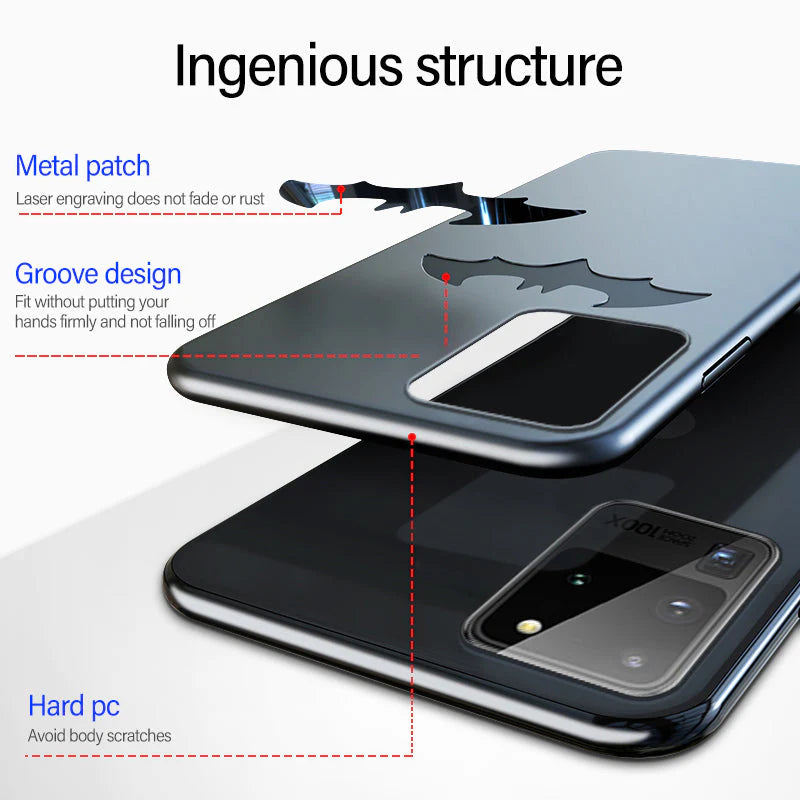 Capa Samsung Batman Ultra Fina  Metal Fosco Moderna